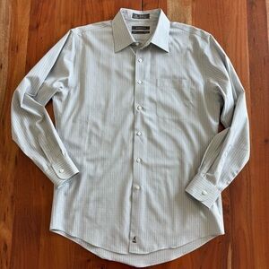 Nordstrom Men's Light Gray Striped Dress Shirt